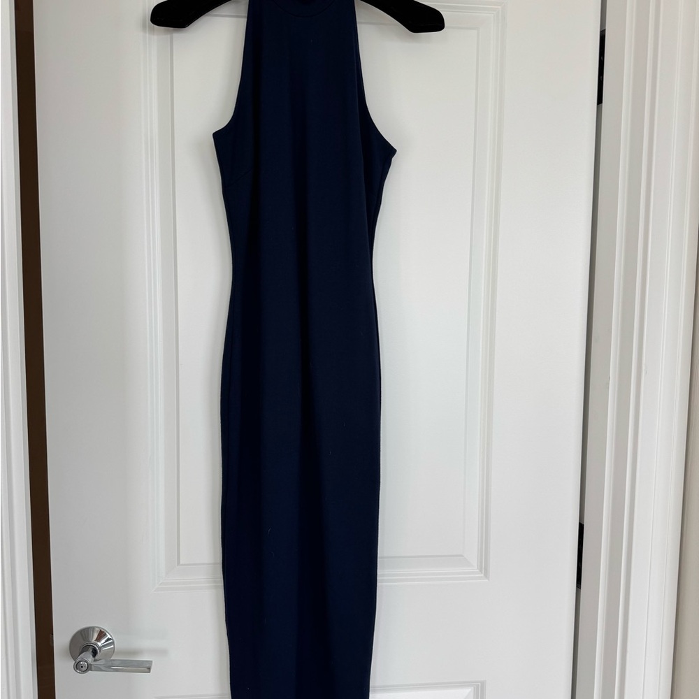 💙💙Navy Blue - Torn by Ronny Kobo Black Sheath Dress - Size Small - EUC💙💙